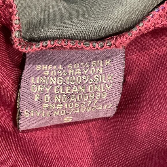 Vintage y2k Hale Bob Babydoll Top Size S Ribbon‎ Fairy Embellished Silk Blend - Picture 6 of 6